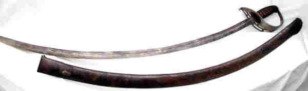 Virginia Manufactory Horseman's Saber - Second Type, 1803-1820 - Overall Sword with Scabbard