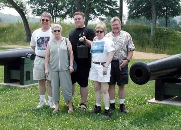 photograph of our family at Fort Davidson in Pilot Knob, MO