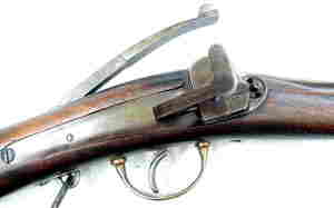 The Jenks-Remington Single Shot Breechloading Percussion Carbine - Chamber Open