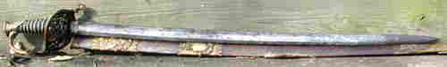 Overall Obverse View Of Brigade Surgeon S. H. Melcher's Presentation Sword Unsheathed
