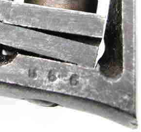 SERIAL NUMBER "999" OR "666"STAMPING RIGHT REAR FRAME UNDER GRIP