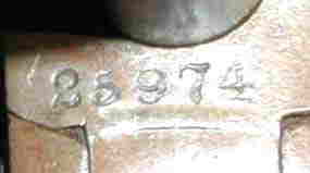 Serial Number "25974" at Front Bottom of Frame