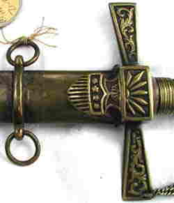REVERSE VIEW OF SWORD IN SCABBARD