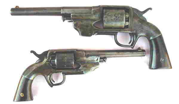 Picture of the .44 caliber Army Model and the .36 caliber Navy Model